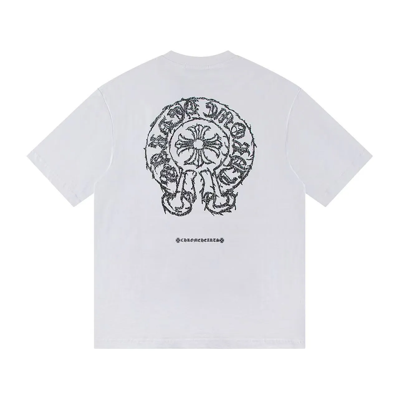 🅿️146 Style: 2025 new Croix Heart short-sleeved T-shirt Material: High version 300g double yarn combed cotton Size: S～XL Color: White Style number: Z013